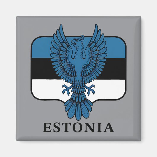 Estonia Northern Europe Magneet (Voorkant)