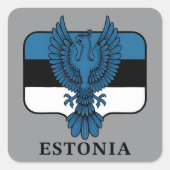 Estonia Northern Europe Vierkante Sticker (Voorkant)