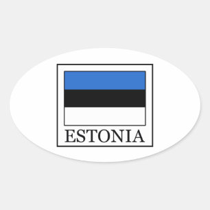 Estonia Ovale Sticker