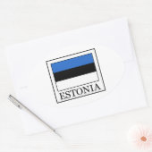 Estonia Ovale Sticker (Envelop)