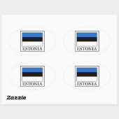 Estonia Ovale Sticker (Vel)