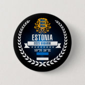 Estonia Ronde Button 5,7 Cm (Voorkant)