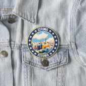Estonia Ronde Button 7,6 Cm (In situ)
