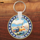 Estonia Sleutelhanger (Achterkant)