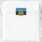 Estonia Vierkante Sticker (Tas)