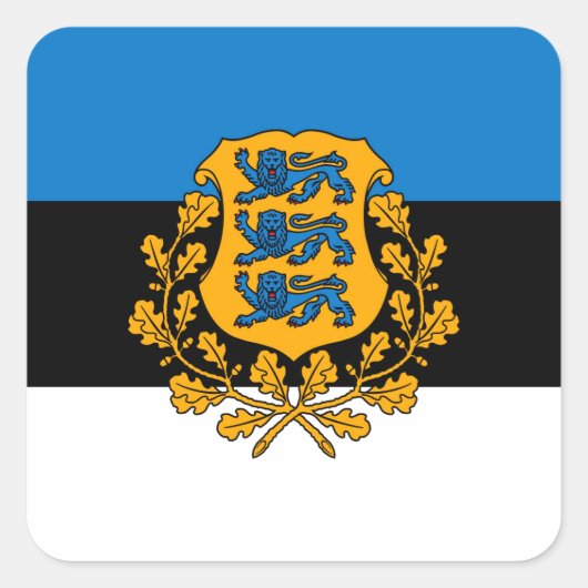 Estonia Vierkante Sticker (Voorkant)
