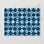 Estonian Blue Black en White Mitten Pattern Briefkaart (Voorkant)