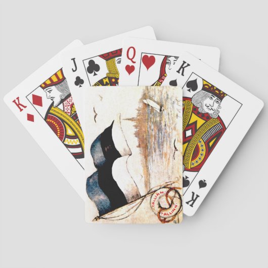 Estonian Flag Playing Cards Speelkaarten (Achterkant)