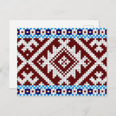 Estonian Pick-up Woven Belt Pattern Briefkaart (Voorkant / Achterkant)