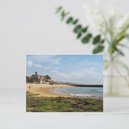 Estoril Beach uitzicht Briefkaart (Staand voorkant)