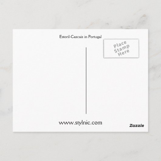 Estoril-Cascais in Portugal Briefkaart (Achterkant)