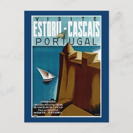 Estoril-Cascais in Portugal Briefkaart (Voorkant)