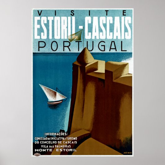 Estoril-Cascais in Portugal Poster (Voorkant)