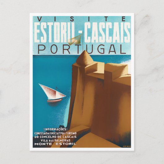 Estoril Cascais Portugal — Briefkaart voor het rei (Voorkant)
