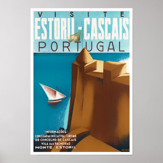 Estoril Cascais Portugal — Poster voor het reizen (Voorkant)