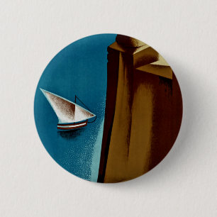 Estoril - Cascais Portugal Ronde Button 5,7 Cm