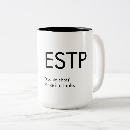 ESTP Triple shot Mok Gift (Voorkant rechts)