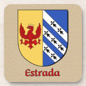 Estrada Family Shield Bier Onderzetter (Voorkant)
