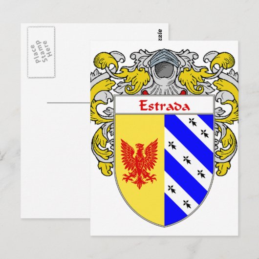 Estrada Wapenstaart (gemantleed) Briefkaart (Voorkant / Achterkant)