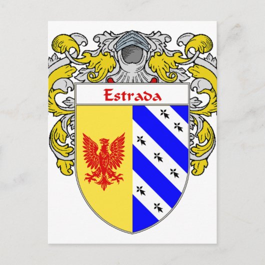 Estrada Wapenstaart (gemantleed) Briefkaart (Voorkant)