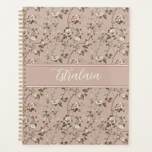 Estralaia Dusty Roos Pink Planner (Voorkant)