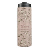 Estralaia Dusty Roos Roze Thermische Tumbler Thermosbeker (Voorkant)