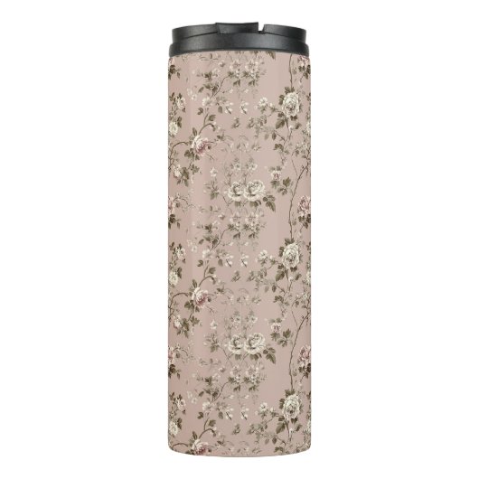 Estralaia Dusty Roos Roze Thermische Tumbler Thermosbeker (Achterkant)