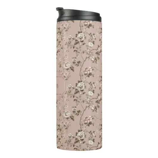 Estralaia Dusty Roos Roze Thermische Tumbler Thermosbeker (Geroteerd rechts)