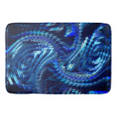 Estrela azul ondulada com traçados em ziguezague badmat (Voorkant)