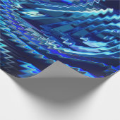 Estrela azul ondulada com traçados em ziguezague cadeaupapier (Hoek)