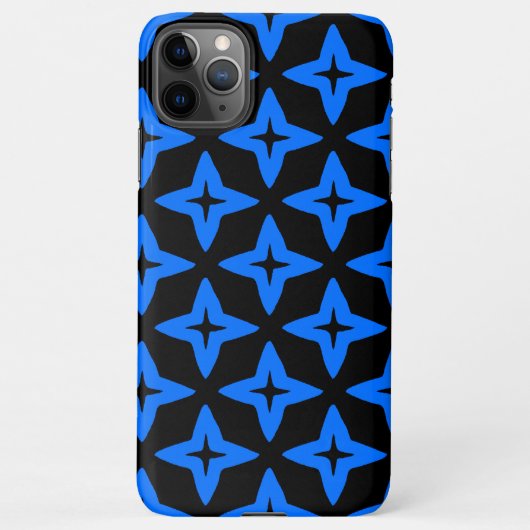 estrelas azuis em fundo escuro iPhone hoesje (Achterkant)