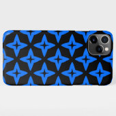 estrelas azuis em fundo escuro iPhone hoesje (Achterkant horizontaal)