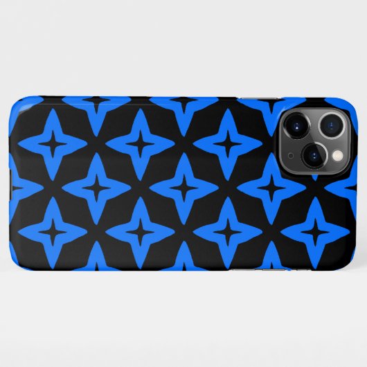 estrelas azuis em fundo escuro iPhone hoesje (Achterkant horizontaal)