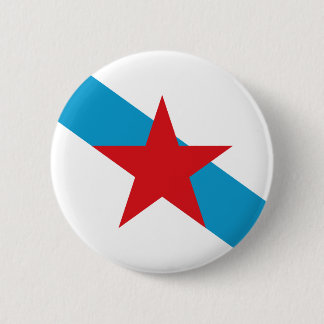 Estreleira - Bandera Independentista Gallega Ronde Button 5,7 Cm