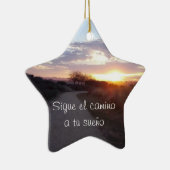 Estrella ceramica colgante keramisch ornament (Rechts)