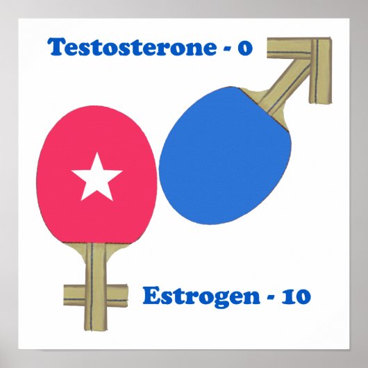 Estrogen Ping Pong Poster (Voorkant)