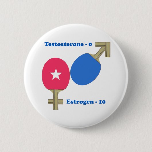 Estrogen Ping Pong Ronde Button 5,7 Cm (Voorkant)