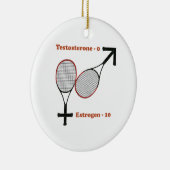 Estrogen Tennis Keramisch Ornament (Rechts)