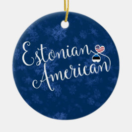 Ests-Amerikaanse harten, Kerstboomornament, Keramisch Ornament