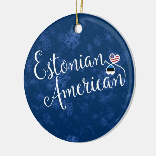Ests-Amerikaanse harten, Kerstboomornament, Keramisch Ornament (Links)