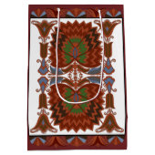 Ests antiek bloemenfolk art embroidery medium cadeauzakje (Achterkant)