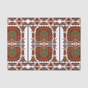 Ests antiek bloemenfolk art embroidery tissuepapier