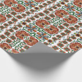 Ests antiek vouwkunstontwerp met bloemen cadeaupapier (Hoek)