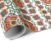 Ests antiek vouwkunstontwerp met bloemen cadeaupapier (Rol Hoek)