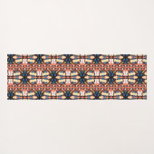 Ests blauw en geel bloemkool kunst yogamat (Achterkant (horizontaal))