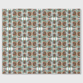  Ests bloemenpatroon Cadeaupapier (Vlak)