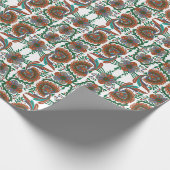  Ests bloemenpatroon Cadeaupapier (Hoek)