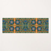 Ests Blue  folk art flower patroon Yogamat (Voorkant (horizontaal))