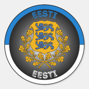 Ests Erfgoed Embleem Ronde Sticker