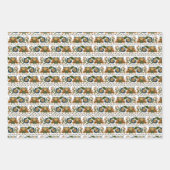 Ests  folk floral embroidery inpakpapier vel (Voorkant)